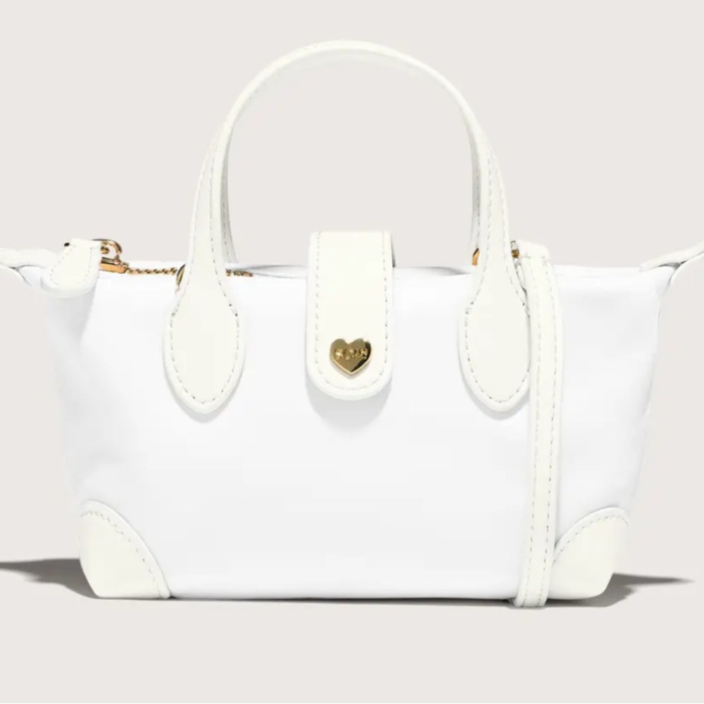Stoney Clover Lane White Mini Bag Pouchette small